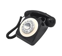 Benross 44520 Classic Retro Estilo Vintage Teléfono para el hogar - negro