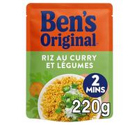 BEN'S ORIGINAL Arroz con curry y verduras, 2 minutos (1 x 220 g)