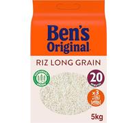 Ben's Original Arroz suelto en 20 minutos, arroz de grano largo original, 5 kg, 100 porciones