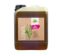 Bense & Eicke Aceite de linaza prensado en frío, 2500 ml, aceite de alimentación para caballos, rico en ácidos grasos omega-3, aceite de linaza 100% puro, fabricado en Alemania