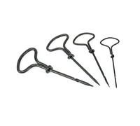 BENSON 08591 Juego de Barrenas, 4 Unidades Negro, 600 Mm