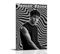 Benson BooneArt - Pintura decorativa impermeable y resistente a las manchas, sala de estar, estudio, cafetería, pintura de pared, instalación gratuita, fácil de limpiar, opción de regalo, estilo marco
