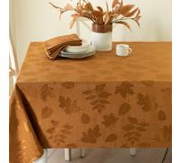 Benson Mills Harvest Legacy Damasco tela mantel otoρo cosecha y mantel de Acciσn de Gracias (αmbar-bronce 52"" x 52"" cuadrado)
