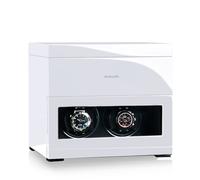 Benson Watchwinders Vitrina de Movimiento para Relojes Automaticos - Negro Series 2.16 - Blanco Mate Sedoso