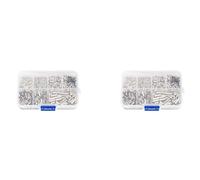 Benssey 1200 Piezas 0,5 mm2-6 mm2, 22-10 AWG Virolas de Conector de Cable No Aislado Terminal de Cable Eléctrico Cobre Estañado Desnudo