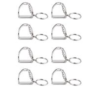 Benssey 8 Pieza Estribo Occidental de Diseño Elegante Simple Anillo de Llave Herramienta Percha para Mujer Hombre DecoraciÓn de la Bolsa Tema del Caballo Equino Ecuestre