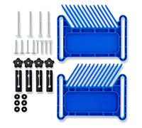 Benssey Dispositivo de Seguridad de Tablero de Plumas Mejorado Tablero de Plumas Apilable Que Se Adapta una la MayoríA de las Sierras de Mesa EstáNdar, Ranuras en T y Rieles en T, Azul