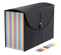 Benssey Organizador de Archivos Accordian, Carpeta de Archivos Expandible, Carpeta Accordian PortáTil TamañO Carta, para Documentos en Papel TamañO Carta A4