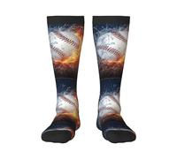 BeNtli Calcetines De Equipo,Medias Calcetines De Compresión Calcetines Deportivos Novedad Casual 55 CM Para Béisbol Unisex