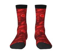 BeNtli Calcetines de tripulación, calcetines de compresión, calcetines deportivos novedosos informales, 40 cm de largo, para hematología médica de glóbulos rojos unisex