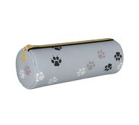BeNtli Estuche para lápices, Estuche para bolígrafos, Estuche portátil para lápices, Estuche de Cuero, Bolsas de Almacenamiento de papelería, Rastros de Huellas de Patas Cate