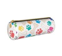 BeNtli Estuche para lápices, Estuche para bolígrafos, Estuche portátil para lápices, Estuche de Cuero, Bolsas de Almacenamiento de papelería, Pata y Hueso de Perro