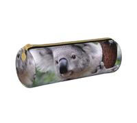 BeNtli Estuche para lápices, Estuche para bolígrafos, Estuche portátil para lápices, Estuche de Cuero, Bolsas de Almacenamiento de papelería, Koala en Rama