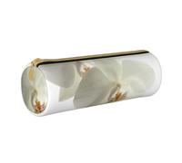 BeNtli Estuche para lápices, Estuche para bolígrafos, Estuche portátil para lápices, Estuche de Cuero, Bolsas de Almacenamiento de papelería, Floral Flores Blancas Orquídea Elegante Moderno De Moda