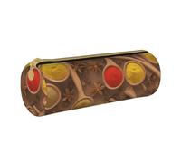 BeNtli Estuche para lápices, Estuche para bolígrafos, Estuche portátil para lápices, Estuche de Cuero, Bolsas de Almacenamiento de papelería, Condimentos Imprimir