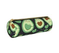 BeNtli Estuche para lápices, Estuche para bolígrafos, Estuche portátil para lápices, Estuche de Cuero, Bolsas de Almacenamiento de papelería, Corazón De Aguacate De Patrones Sin Fisuras Lindo