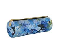 BeNtli Estuche para lápices, Estuche para bolígrafos, Estuche portátil para lápices, Estuche de Cuero, Bolsas de Almacenamiento de papelería, Acuarela No me Olvides Flores