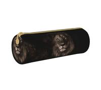 BeNtli Estuche para lápices, Estuche para bolígrafos, Estuche portátil para lápices, Estuche de Cuero, Bolsas de Almacenamiento de papelería, Funda León 3D