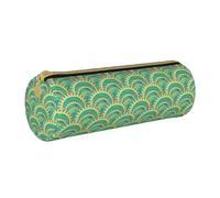 BeNtli Estuche para lápices, Estuche para bolígrafos, Estuche portátil para lápices, Estuche de Cuero, Bolsas de Almacenamiento de papelería, Acuarela Art Déco Moderno