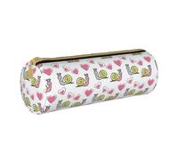 BeNtli Estuche para lápices, Estuche para bolígrafos, Estuche portátil para lápices, Estuche de Cuero, Bolsas de Almacenamiento de papelería, Patrón de Caracol Animal