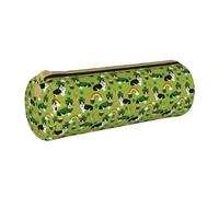 BeNtli Estuche para lápices, Estuche para bolígrafos, Estuche portátil para lápices, Estuche de Cuero, Bolsas de Almacenamiento de papelería, Duende Corgi Tricolor