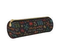 BeNtli Estuche para lápices, Estuche para bolígrafos, Estuche portátil para lápices, Estuche de Cuero, Bolsas de Almacenamiento de papelería, Experimento Educativo de Ecuaciones de química