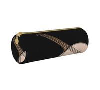 BeNtli Estuche para lápices, Estuche para bolígrafos, Estuche portátil para lápices, Estuche de Cuero, Bolsas de Almacenamiento de papelería, Banjo Musical