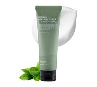BENTON Deep Green Tea Natural Face Wash (4.23 oz.) - Limpiador facial hidratante y suave para varios tipos de piel, limpiador facial espumoso coreano