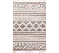 Benuta Alfombra crema/gris 120x180