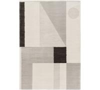 benuta Alfombra Tacoma Abstract Rectangular - Crema/Gris, 240 x 340 cm