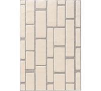 Benuta Alfombra crema/gris 250x350