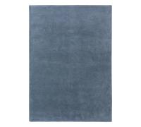 benuta Alfombra de Lana Bent Rectangular - Azul, 160 x 230 cm