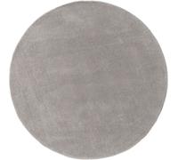Benuta Alfombra de lana gris ø 200 redondo