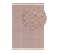 benuta Alfombra de Lana Karla Rectangular - Rosa, 160 x 230 cm