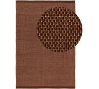 benuta Alfombra Rocco Rectangular de Lana - Marrón, 120 x 170 cm