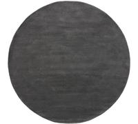 Benuta Alfombra de lana redonda antracita ø 200 redondo