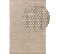 Benuta Alfombra de lana taupe 200x300