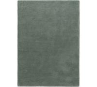 Benuta Alfombra de lana verde 160x230