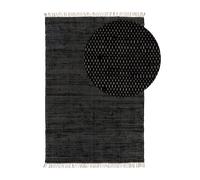 Benuta alfombra de material reciclado Tom - negro, 60 x 100 cm