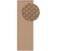 Benuta Alfombra de pasillo exterior beige 80x240