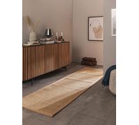 benuta Alfombra de sisal Pure Greta, color crema, 70 x 300 cm, 100 % sisal, alfombra de pasillo y en estilo: cenefa, liso, vida natural, Scandi Living - Fácil de limpiar para salón dormitorio