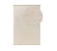 benuta alfombra de tejido plano Mia rectangular - beige, 200 x 300 cm