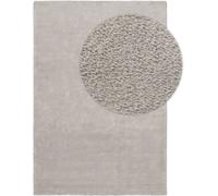 benuta Alfombra Tacoma Rectangular - Gris Claro, 240 x 340 cm