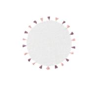 benuta alfombra infantil lavable Malu redonda - rosa, ø 80 cm