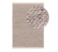 benuta Alfombra Kiah de material reciclado - gris topo, 200 x 300 cm