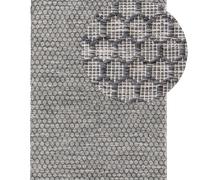 benuta Alfombra Mimpi de material reciclado - gris oscuro, 120 x 170 cm