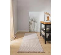 benuta Alfombra Mimpi de material reciclado - gris topo, 80 x 250 cm