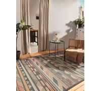 benuta Alfombra nido Mirena - Fibra sintética - Adecuada para exteriores - Rectangular - Fácil de limpiar para salón, dormitorio, pasillo, terraza, balcón, multicolor, 200 x 290 cm