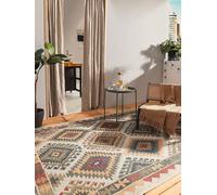 benuta Alfombra nido Mirena - Fibra sintética - Adecuada para exteriores - Rectangular - Fácil de limpiar para salón, dormitorio, pasillo, terraza, balcón, multicolor, 80 x 150 cm