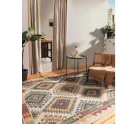 benuta Alfombra nido Mirena - Multicolor 80 x 150 cm - Fibra sintética - Adecuada para exteriores - Rectangular - Fácil de limpiar para salón, dormitorio, pasillo, terraza, balcón